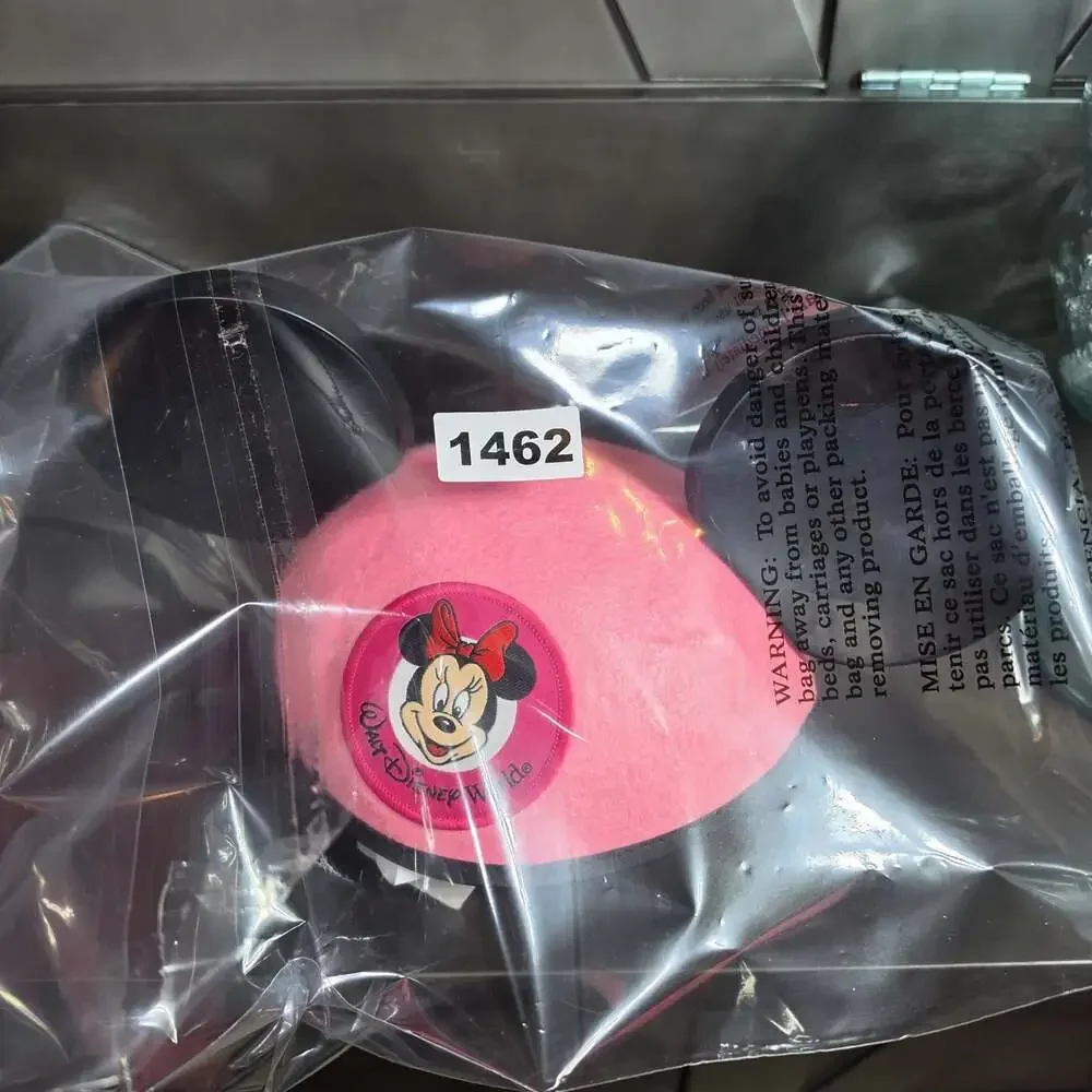 Walt Disney World Minnie Mouse Pink Ears Youth Hat Disney Parks Embroider GRACE